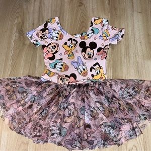 NWOT BOUTIQUE WILD RICH KIDS WRK DISNEY PINK STAR FRIENDS - KIDS TUTU 5/6